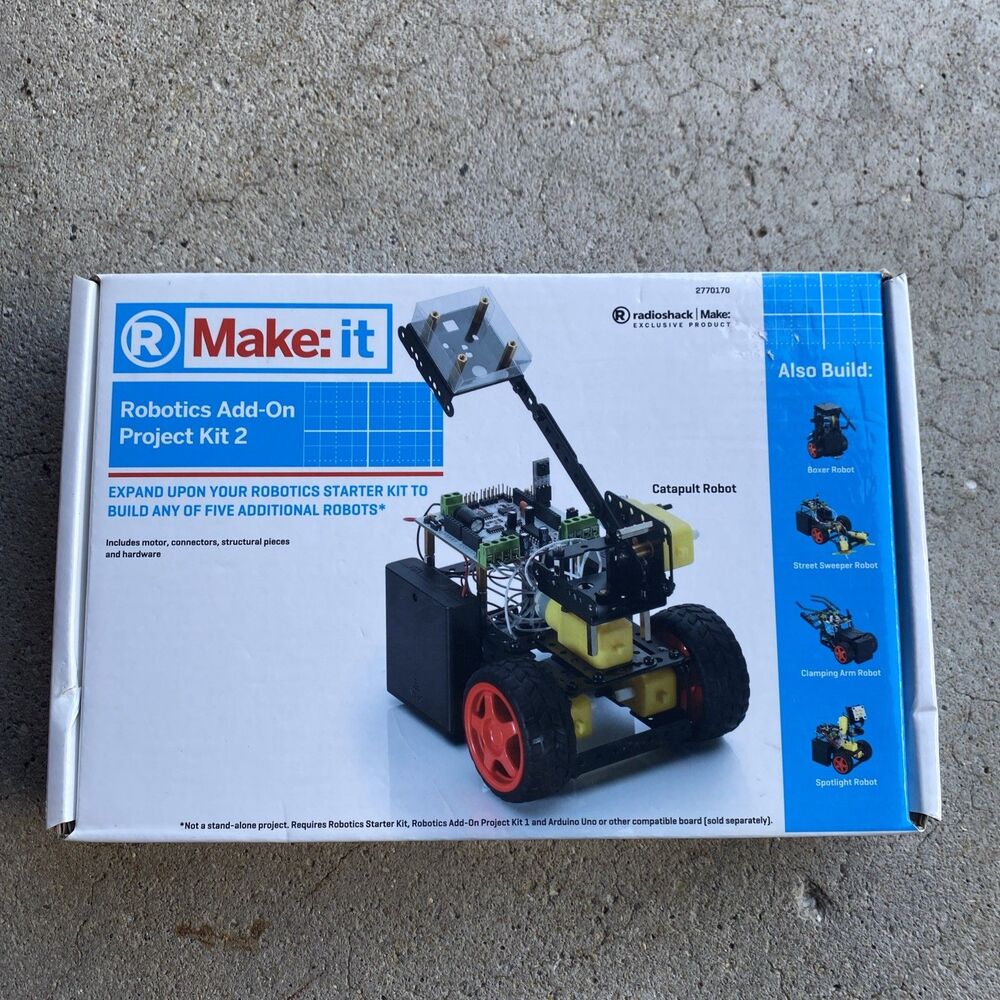 RadioShack Make: it Robotics Add-on Project Kit 2 New